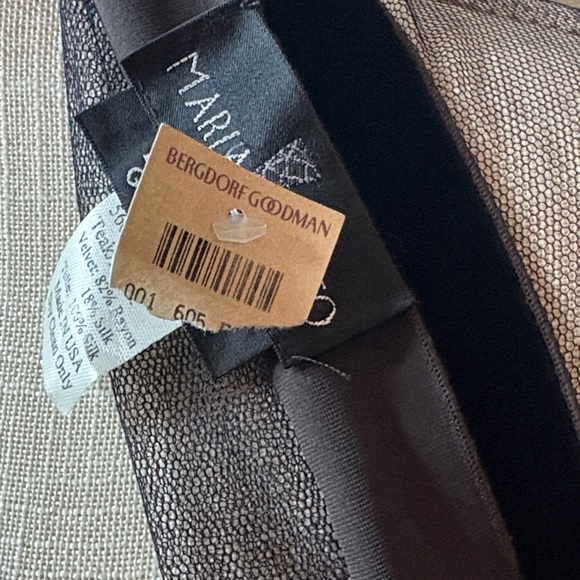 Maria Pinto velour Elegant  Sheer Wrap NWT vintage from Bergdorf Goodman - Picture 4 of 7